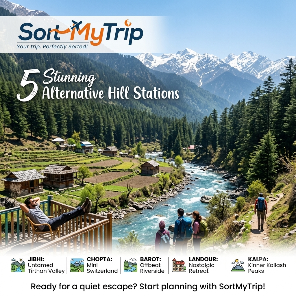 Tired of Crowded Manali? Visit These 5 Stunning Alternative Hill Stations Instead