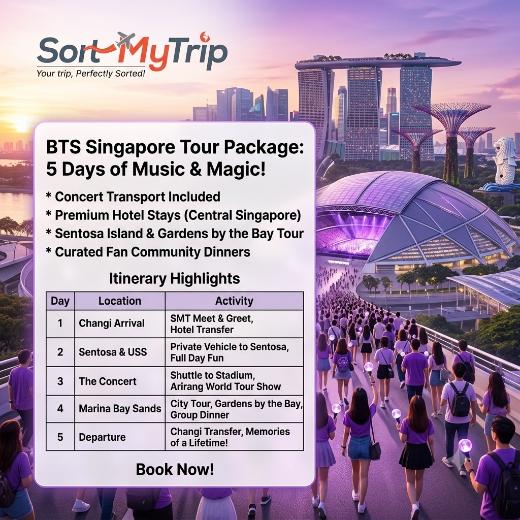 BTS Singapore Concert Tour Package | Book with SortMyTrip