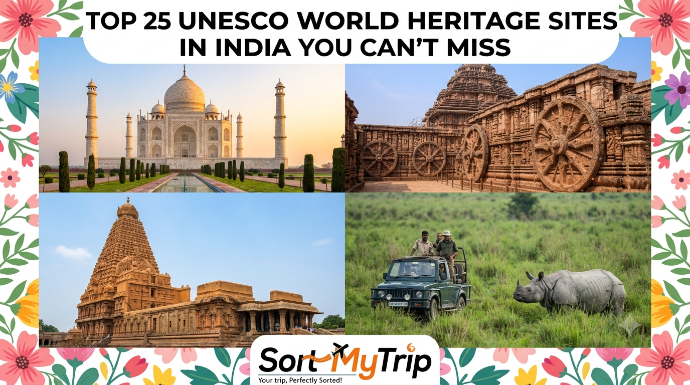 The Ultimate Guide: Top 25 UNESCO World Heritage Sites in India You Can't Miss