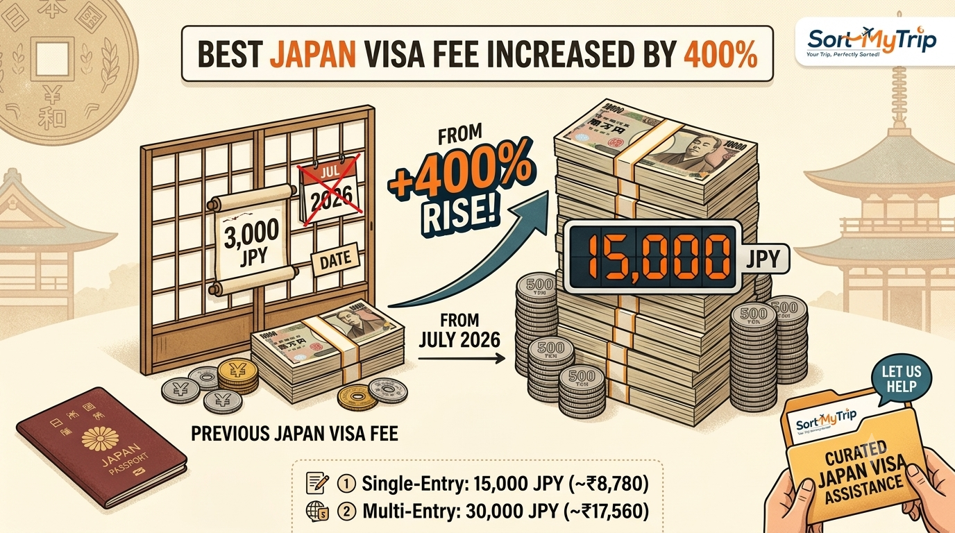 Best Japan Visa Fee Increased By 400%: New Charges From July 2026
