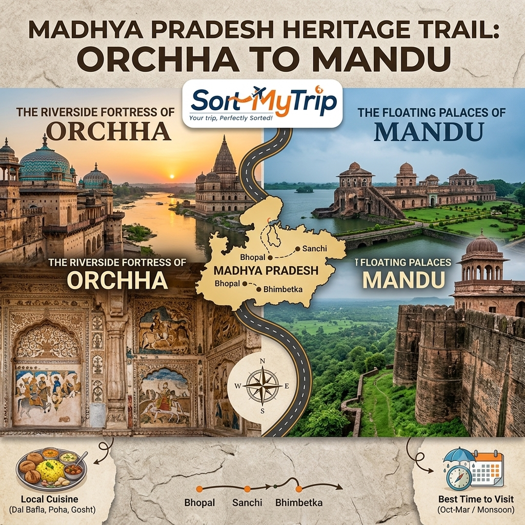 The Hidden Palaces of Orchha and Mandu: Discovering Madhya Pradeshâ€™s Most Spectacular Heritage Trail