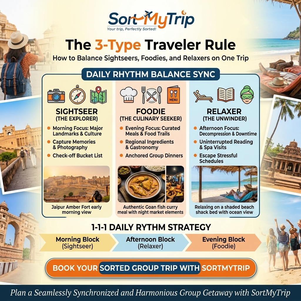 The 3-Type Traveler Rule: How to Balance Sightseers, Foodies, and Relaxers on One Trip